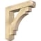 Ekena Millwork Merced Craftsman Rough Sawn Bracket w/ Offset Brace, Douglas Fir, 6"W x 26"D x 26"H BKT0604X26X26MRC04RDF - alternate 1
